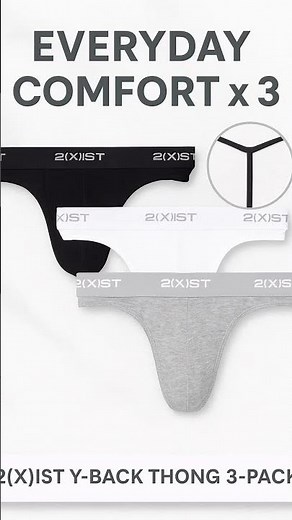2(X)IST Y-Back Thong for Men 🔥 All-Day Comfort, Zero Distractions! #shorts