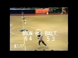 NBA: 1971 playoff finals - Bucks vs Bullets (game 4, Robertson 30 pts + 9 assists)