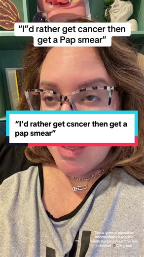 Would you rather get cervical cancer than get a Pap smear? This is something I’ve heard before, and I’m seeing trend on TikTok, but do you know what cervical cancer actually feels like once it’s out of control? Get the paps smear #thevagdoc **** This is general education information not specific medical advice meant for any individual ©️CIB group