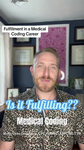 Fulfillment in a Medical Coding Career - #medicalcoding #cpc #aapc #medicalcodingandbilling #medicalcodingforbeginners #medicalcoder #medicalcoderstudent #medtiktok #codingtiktok #cpccourse #fyp #careerchange #workfromhome #careertiktok #revenuecycle #medicalcodingcertification #medicalcodingtraining