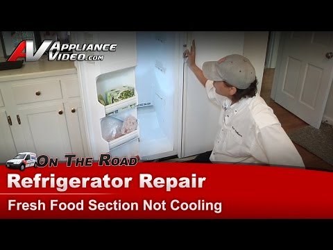 GE Refrigerator Repair - Fresh Food Section Is Not Cooling - Heater Assembly
