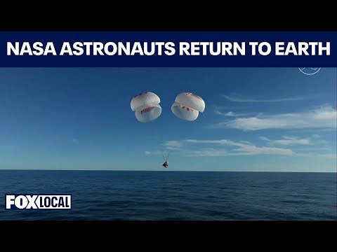 SPLASHDOWN: NASA astronauts Butch Wilmore and Suni Williams return to Earth