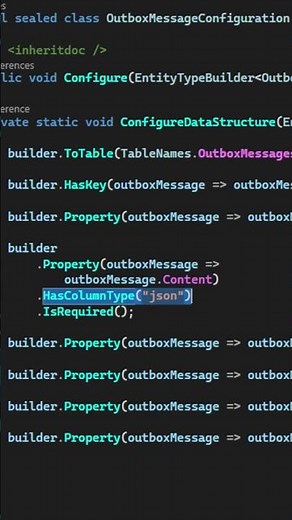 JSON Columns In EF Core For Flexible Data #shorts
