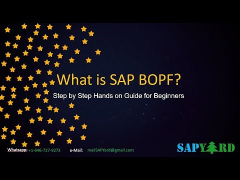 Learn SAP BOPF with Just One Video - End to End - Normal Playback Speed