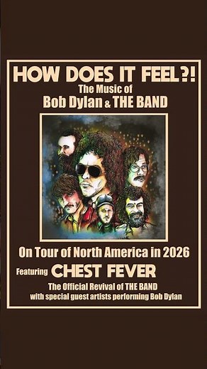 We proudly present our 2026 North American Tour celebrating The Music of Bob Dylan & The Band🙌
