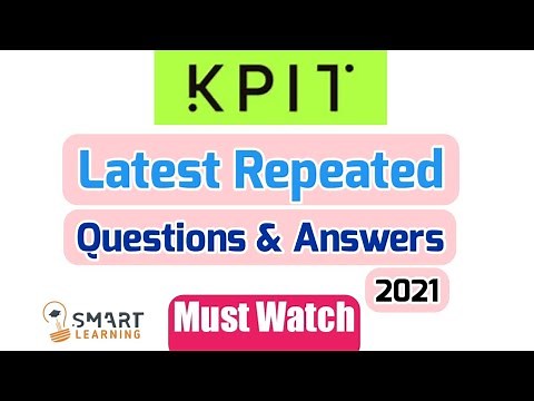 Kpit Latest Coding Repeated Questions and Answers | Kpit 2021 | Smart Learning
