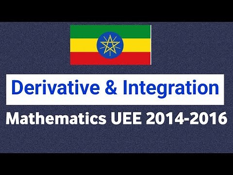 Mathematics Entrance Exam questions Answer with Revision on Calculus ; Derivative and integration