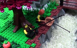 "汶索普城堡 "巨大的乐高中世纪城堡MOC布局-包括城堡、农田和市场区域