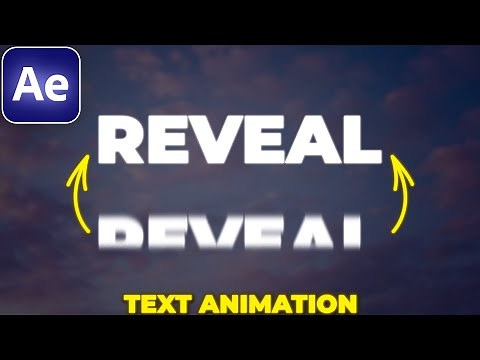 Text Reveal Animation in After Effects | Sliding Text Animation