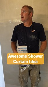Awesome Shower Curtain Splash Guard #shorts | Bathroom Remodeling Teacher