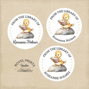 From the Library of Custom Name Stickers for Books in Personal Library, Book Lover Stickers, Personalized Book Stickers - Etsy