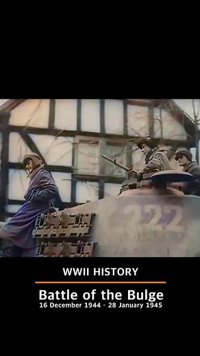 The last German offensive on the Western Front, Battle of the Bulge, Ardennes Offensive #ww2 #panzer