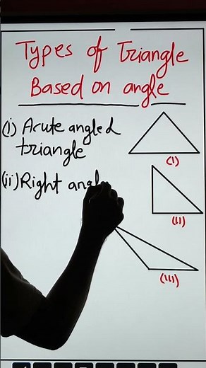 Types of Triangles Based on Angles | Class 10 Maths | 100 Classes by RK #maths