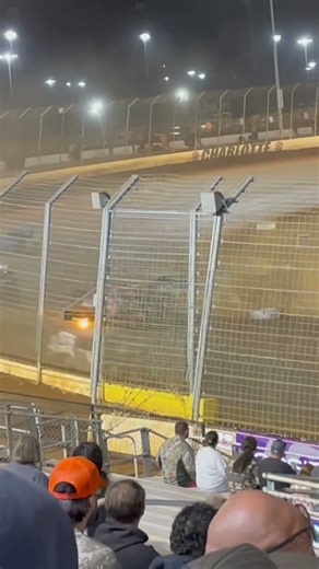Crate Modified Feature Charlotte Restart Crash Brings Out Caution World Dirt Track Championship 2024