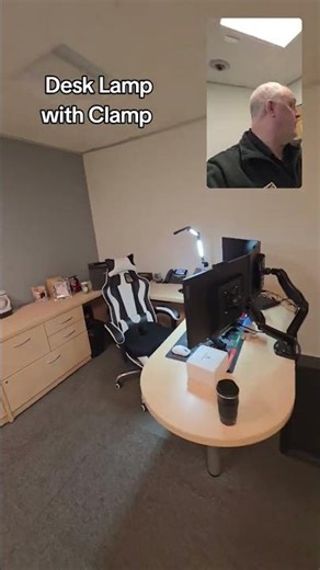 SEGRASS LED Desk Lamp with Clamp Flexible 4 Sections