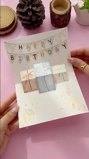 DIY Pop-Up Birthday Card Idea 🎁✨
