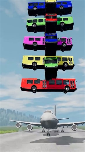 Epic Car Falling Challenge in BeamNG Drive | Ultimate Destruction #automobile #beamngnoob #shorts