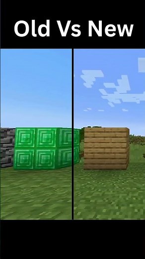Minecraft: OLD vs NEW Textures - Which Is Better? #reelschallenge #filterchallenge