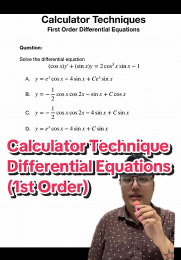 Calculator Techniques for Differential Equations | Engineering Board Exam Tips
