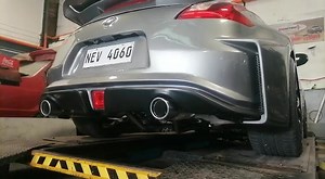 Nissan 370Z full exhaust Headers Midpipe H pipe Magnaflow mufflers | Speedlab