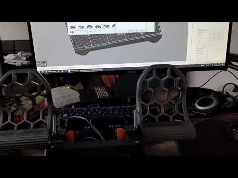 Cadet pedals for flight sims, 3d printed.