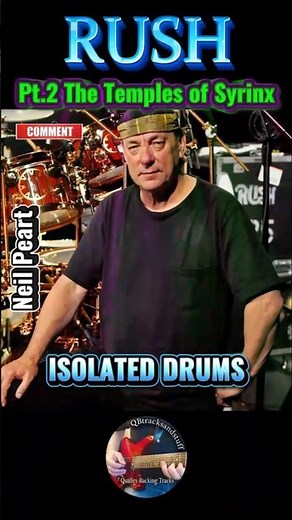 🥁RUSH: Pt2 The Temples of Syrinx *ISOLATED DRUMS*🔥