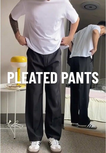 How to Style Wide Leg Pleated Pants for Men
