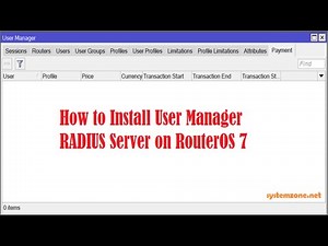 How to Install MikroTik User Manager RADIUS Server on RouterOS 7