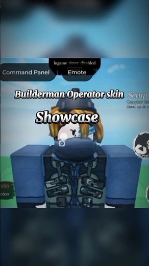 Builderman Operator Skin showcase #roblox