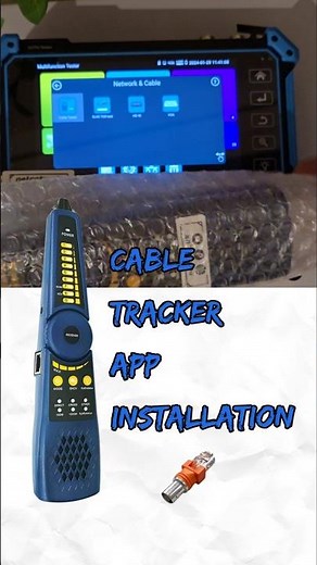 Cable tracker, CCTV network tester app installation. Netcctv UK 🛠️💻 #CCTV #Installation #Networking