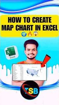 HOW TO CREATE MAP CHART IN EXCEL #thesanbytes #tutorial #shorts