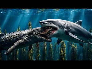Mosasaurus vs Megalodon | Epic Hunt & Battle With All Sea Predators in Jurassic World Evolution 3