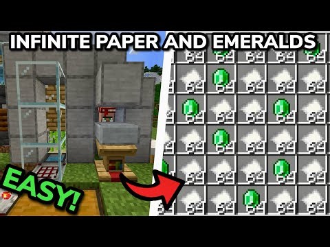 BEST 1.21 PAPER AND EMERALD FARM TUTORIAL in Minecraft Bedrock (MCPE/Xbox/PS/Switch/PC)