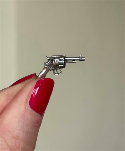 Vintage Sterling Silver Revolver Pistol Gun Charm - Etsy Canada