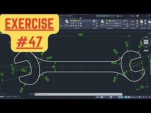 AutoCAD 2D Basic Drawing and Drafting Practice for Beginners #47