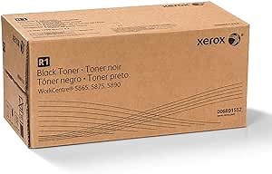 Xerox 006R01552 WorkCentre 5865 5875 5890 Toner Cartridge (Black, 2-Pack) in Retail Packaging