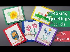 Make Cute Colorful Greetings Cards (step by step guide for absolute beginners)