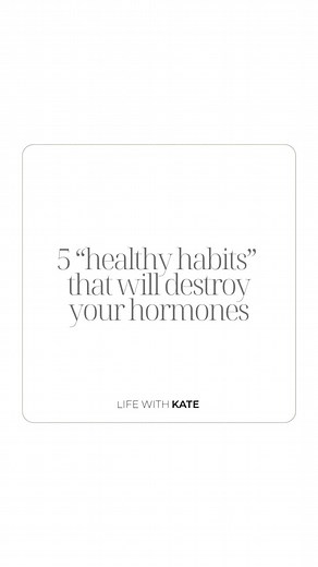 1. Chronic intermittent fasting/skipping breakfast 2. Not eating enough carbs 3. Working out 5-6x/week 4. Snacking after dinner 5. Not eating enough calories from protein These are common factors contributing to hormonal imbalance in many women. In fact, it’s safe to say that most women struggle, to some extent, with hormonal health. It’s also safe to say that many of today’s health trends contribute to this issue. Take intermittent fasting, for example. While everyone is raving about its benefi