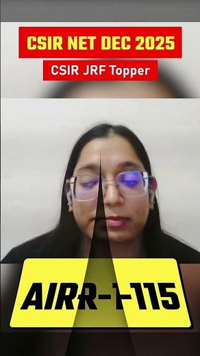 CSIR JRF Topper Aditi R I AIR 115 I CSIR NET DEC 2025 Result I Strategy I IFAS Testimonial