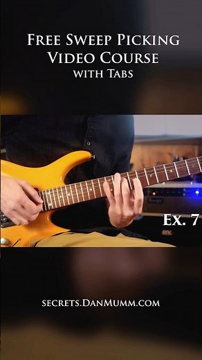 Free Sweep Picking Course 🎸 #guitar #sweeppicking #shredguitar #arpeggios