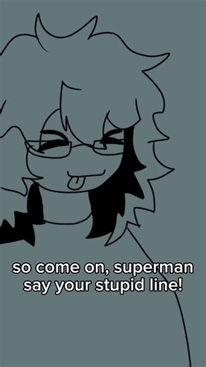 come on superman, say your stupid line! // #art #shorts #animation #fyp #trend
