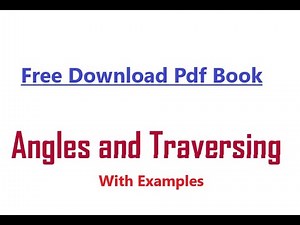 Travers Surveying Calculation By Bowditch Rule | Free PDF Book Download