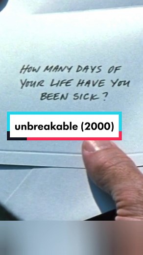Unbreakable (2000): A security guard (Bruce Willis), having been the sole survivor of a high-fatality train crash, finds himself at the centre of a mysterious theory that explains his consistent physical good fortune. #brucewillis #unbreakable #sickdays #question #mnightshyamalan #samuelljackson #thriller #mystery #2000s