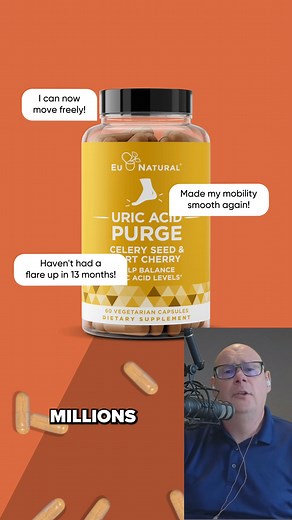 17K views · 188 reactions | Feel confident in every step with URIC ACID PURGE. Our capsules are packed with strength and potency, ensuring your joints get the full support they deserve. Let our plant-powered blend redefine your joint health journey  Try today and get FREE shipping! | Eu Natural | Facebook