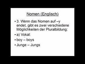 Nomen (Englisch Grammatik)