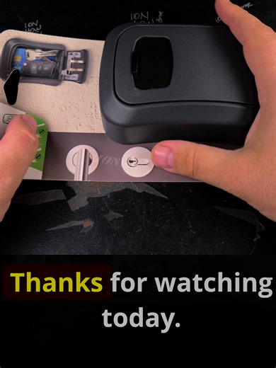 Unboxing the key lock box with code STANDERS
