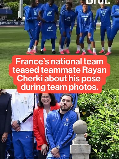 France’s national team had some fun at Rayan Cherki’s expense, jokingly recreating the midfielder’s pose from a team photo. The lighthearted moment showed the squad teasing Cherki as the players gathered together, proving that when it comes to locker-room banter, nobody is safe on Les Bleus. #rayancherki #france #equipedefrance #lesbleus #football #soccer #frenchfootball #teamfrance #worldcup #sports