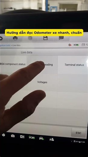 Autel Ms906 max đọc odometer trêc xe Mec #ms906max #autel #autelms906max #máychẩnđoánxe #mercedes