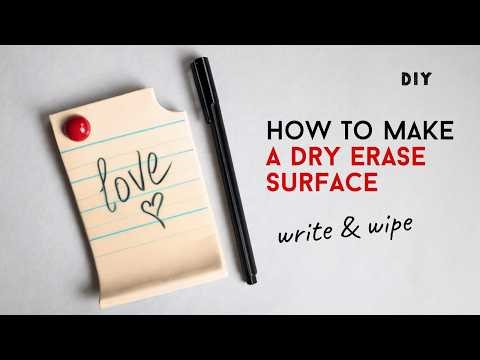 REUSABLE Clay Note DIY | How to Make a Dry Erase Surface (Air Dry Clay)