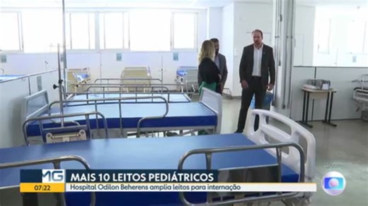 Hospital Odilon Behrens amplia leitos para internação pediátrica